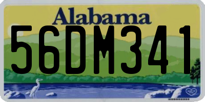 AL license plate 56DM341