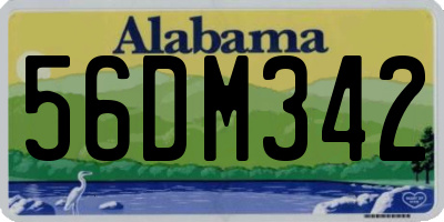 AL license plate 56DM342