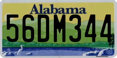 AL license plate 56DM344