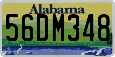 AL license plate 56DM348
