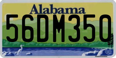 AL license plate 56DM350