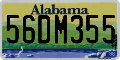 AL license plate 56DM355