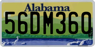 AL license plate 56DM360