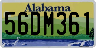 AL license plate 56DM361