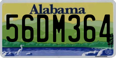 AL license plate 56DM364
