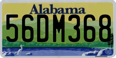 AL license plate 56DM368