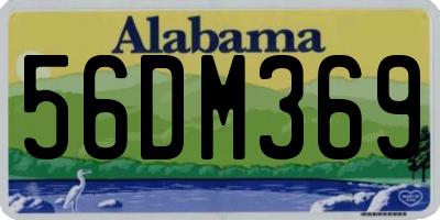 AL license plate 56DM369