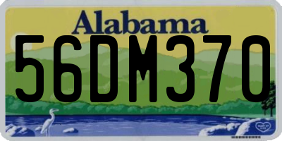 AL license plate 56DM370