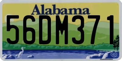AL license plate 56DM371