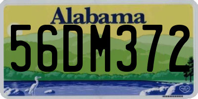 AL license plate 56DM372