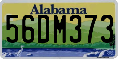 AL license plate 56DM373
