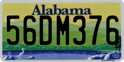AL license plate 56DM376