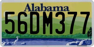 AL license plate 56DM377