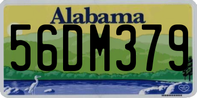 AL license plate 56DM379