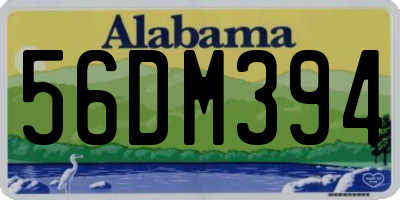 AL license plate 56DM394