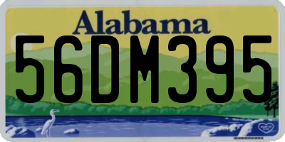 AL license plate 56DM395