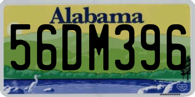 AL license plate 56DM396