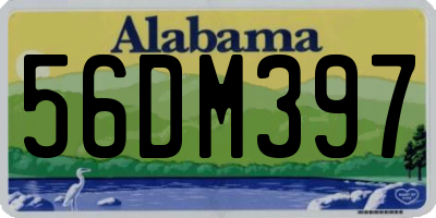 AL license plate 56DM397