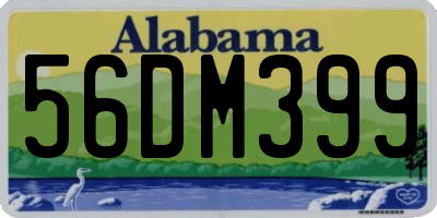 AL license plate 56DM399
