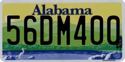 AL license plate 56DM400