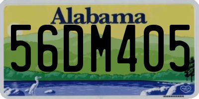 AL license plate 56DM405