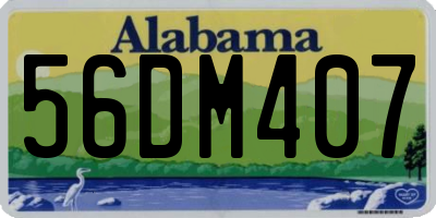 AL license plate 56DM407
