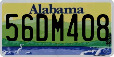 AL license plate 56DM408