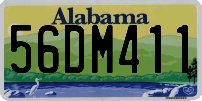 AL license plate 56DM411
