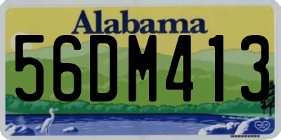 AL license plate 56DM413