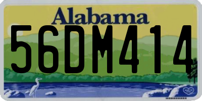 AL license plate 56DM414
