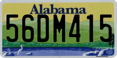 AL license plate 56DM415