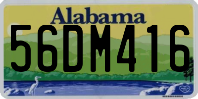 AL license plate 56DM416