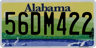 AL license plate 56DM422