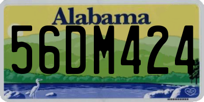 AL license plate 56DM424