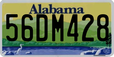 AL license plate 56DM428
