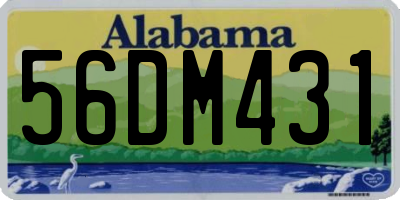 AL license plate 56DM431