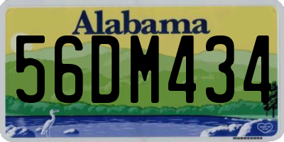 AL license plate 56DM434