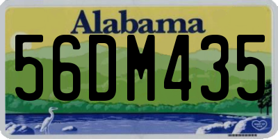 AL license plate 56DM435