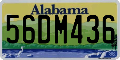 AL license plate 56DM436