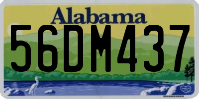 AL license plate 56DM437