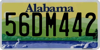 AL license plate 56DM442