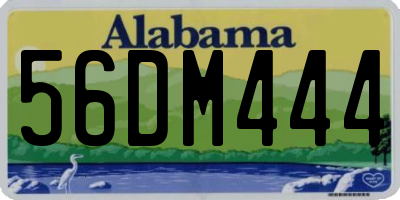 AL license plate 56DM444