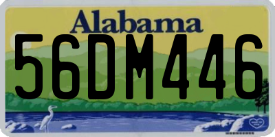 AL license plate 56DM446