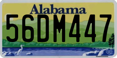 AL license plate 56DM447