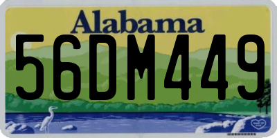 AL license plate 56DM449