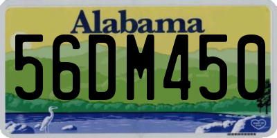 AL license plate 56DM450