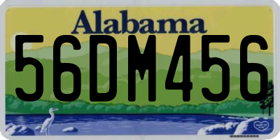 AL license plate 56DM456