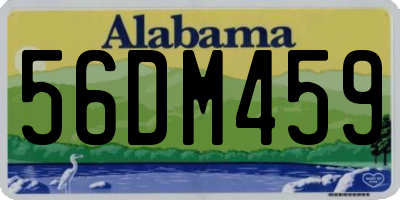 AL license plate 56DM459