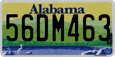 AL license plate 56DM463