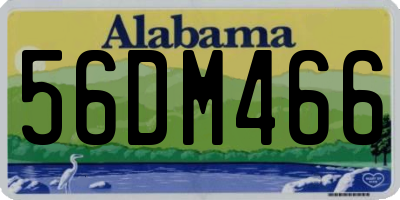 AL license plate 56DM466